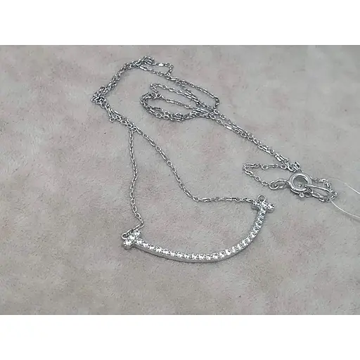 Серебряное колье Qvaliz с фианитами. 908-01011 - фото 2