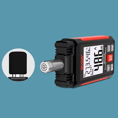 Шумомір цифровий професійний з датчиком вологості та температури GVDA GD-151B (101135) - фото 5