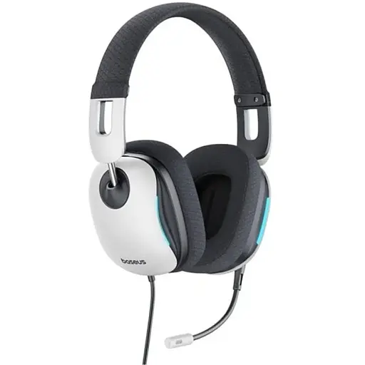 Беспроводные наушники Baseus GoPlay 1 Max Gaming Wired Headphones OS Moon White - фото 3