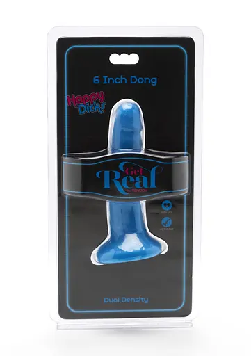 Фалоімітатор із присоскою Toy Joy Get Real Happy Dicks Dong 15 см блакитний - фото 3