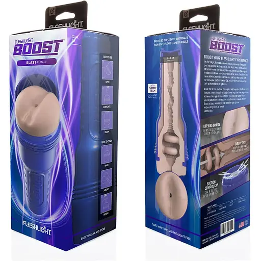 Мастурбатор-попка Fleshlight Boost Blast Female Light Medium Flesh - фото 4
