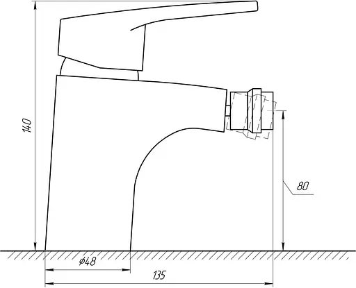 Змішувач для біде Domino Sirius DSV-106 Хром - фото 4