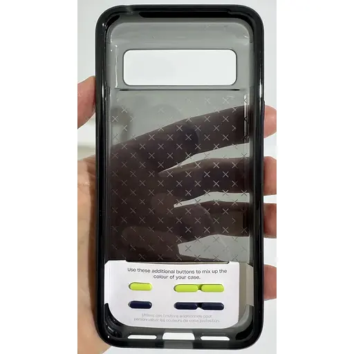 Оригинальный противоударный силиконовый чехол Tech21 Evo Check для Google Pixel 8 (6.2") Smokey Black - фото 6