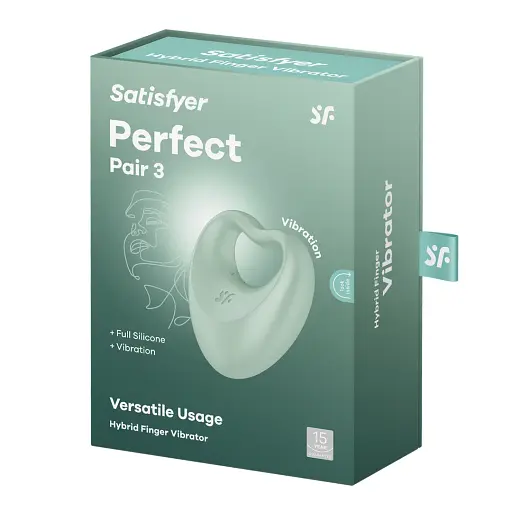 Вібратор на палець Satisfyer Perfect Pair 3 6.7 см зелений - фото 5