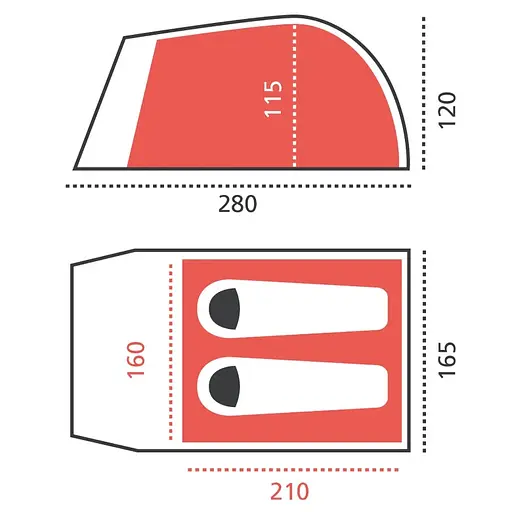 Намет Grand Canyon Topeka 2 Alu Capulet Olive (30921259) (DAS302740) - фото 3