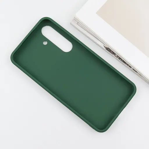 TPU чехол Epik Bonbon Metal Style для Samsung Galaxy S24/S25 Зеленый / Army green - фото 4