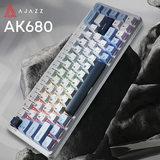 Клавіатура Ajazz AK680 MAX (8+8K) Magnetic Switch Blue White Dark Blue Keycaps (AK680-M-BWD-A) - фото 3