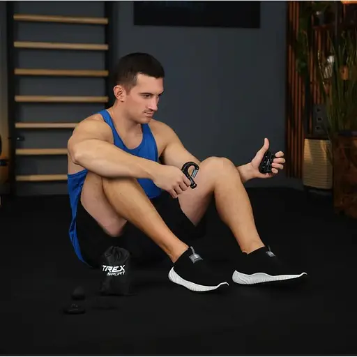 Набір регульованих еспандерів Trex Sport TX-005HSA 5-60кг чорний - фото 3