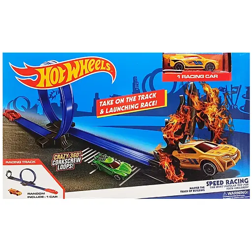 Игровой набор Автотрек "Crazy racing 360" MS35(Yellow) 1 машинка в комплекте