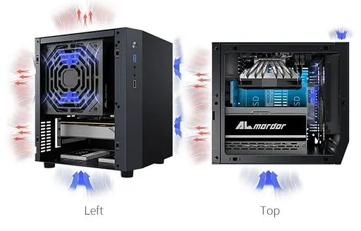 Корпус ALmordor Solar 210 SFF Silver (ALS210SFFSL) Без БП - фото 5