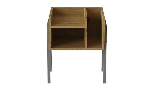 Тумба модульная Ferrum-decor Амели 540x450x320 металл Серый ДСП Дуб Артизан 16 мм (FRD-103022) - фото 2