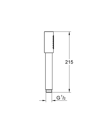 Ручной душ 1 режим струи Grohe Rainshower Aqua Stick 26866DL0, Теплый закат - фото 6