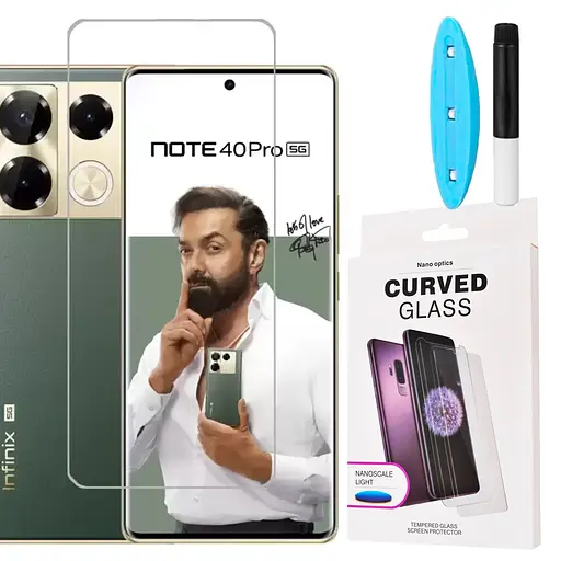 Захисне скло DK для Infinix Note 40 Pro/Note 40 Pro+ UV Curved 018110 clear 2 шт. - фото 3