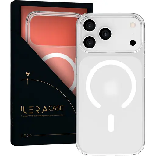 Чохол iLera GlassCase + Camera Button with MagSafe для Apple iPhone 17 Pro Max Frosted iLGlCFrCb17PrMx (150422) - фото 2