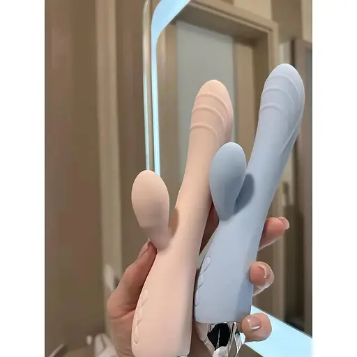 Масажер-кролик для подвійної стимуляції жіночий кліторально-піхвовий стимулятор - фото 2