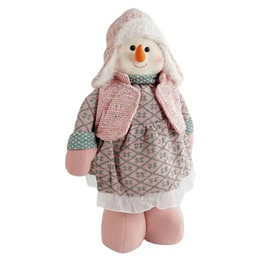 Новорічна декоративна іграшка  C 67880-1 з телескопічними ніжками, сніговик - фото 2