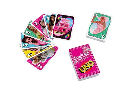 Настольная игра Mattel Уно Барби в кино (UNO Barbie The Movie) (HPY59) - фото 4