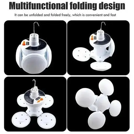 Світильник підвісний - лампа на акумуляторі та сонячній панелі JP8801 - фото 7