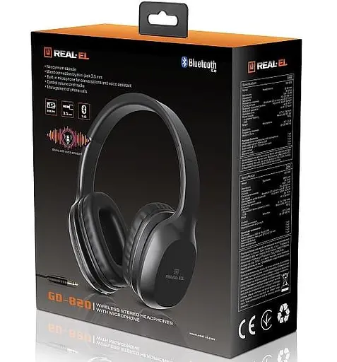 Наушники Real-EL GD-820 Black (GD-820 Black) - фото 9