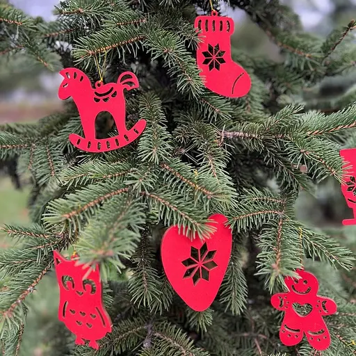 Набор елочных украшений "Сказочные зверушки этно" FDZ-532-4, 10 шт - фото 4