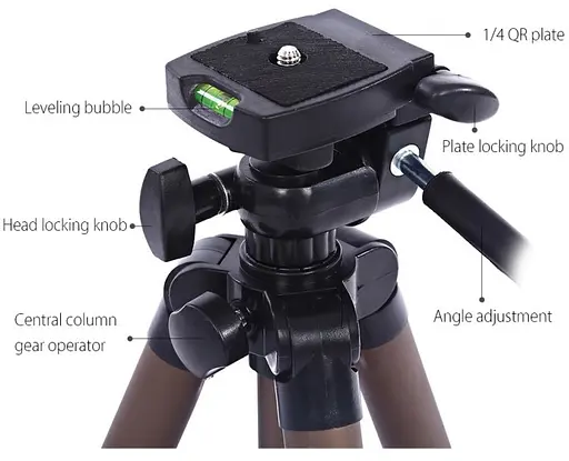 Универсальный штатив-тренога Weifeng WT3130 Трипод - фото 3