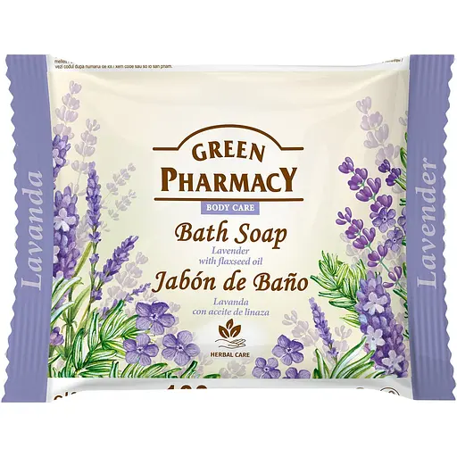 Мило Зелена Аптека Bath soap Lavender with flaxseed oil, 100 г