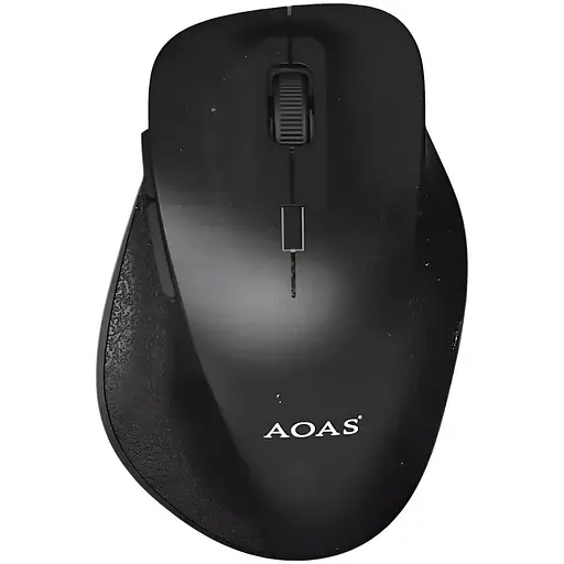 Миша безпровідна AOAS B-1009 чорна/червона /BT5.2/2.4Ghz/1600dpi/ - фото 1