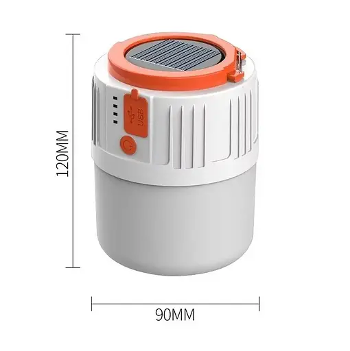 Кемпинговый фонарь (лампа) TM-B42 на солнечных батареях + Power bank - фото 3