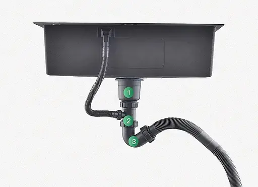 Кухонна мийка під стільницю 1.5 мм кухонна станція Nett NS-7042, Нержавіюча сталь - фото 11