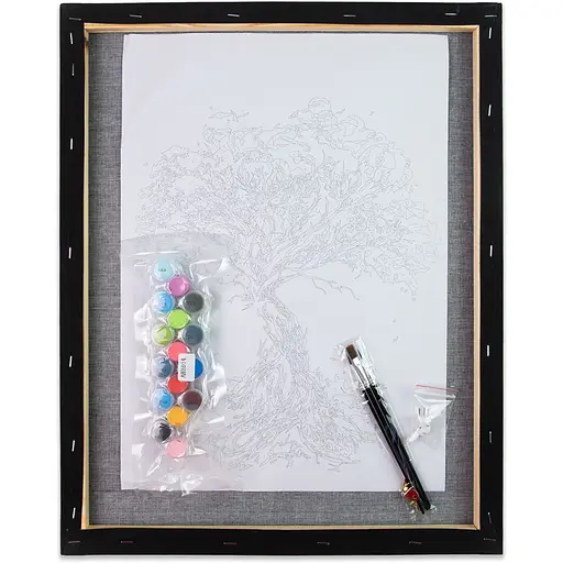 Набор для росписи по номерам Strateg Красота лебедя на черном фоне 40 х 50 см (AH1110) - фото 2