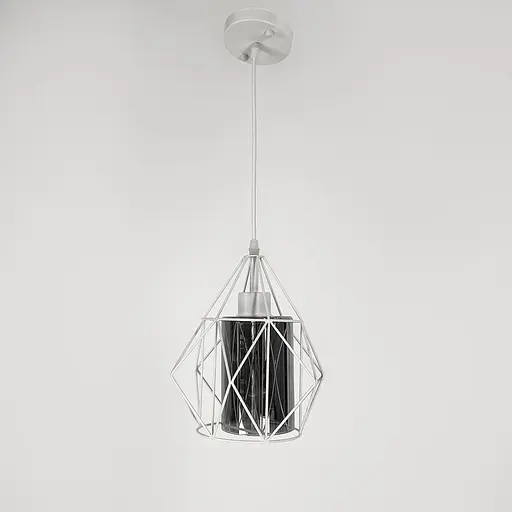 Підвіс у білому корпусі із графітовим плафоном Line.F 12652/1 WT+GR - фото 6