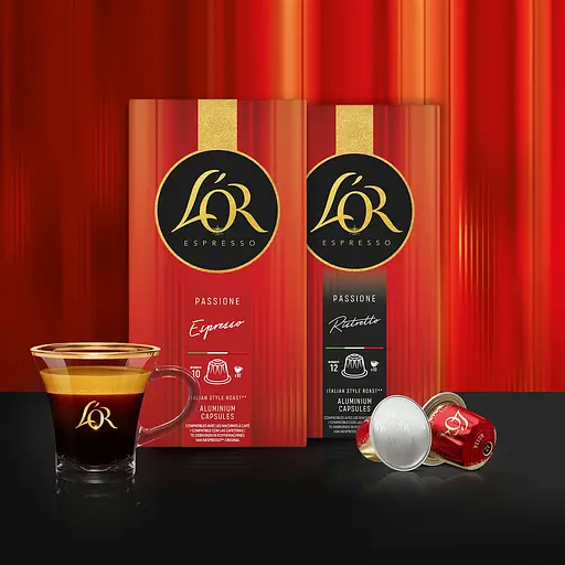 Кофе молотый в капсулах L’OR Passione Rossa Ristretto Imola #12, 52 г (10 шт. по 5.2 г) - фото 6