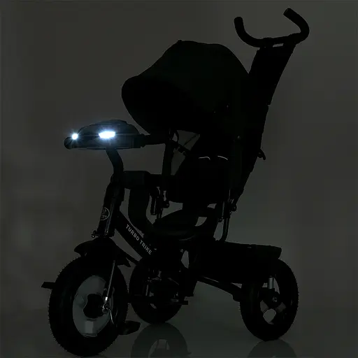 Трехколесный велосипед Turbo Trike MT 1006-2 с музыкальной панелью световыми эффектами и мягким сиденьем - фото 7