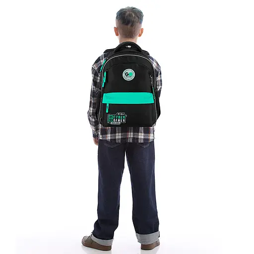 Рюкзак GoPack Education 182M New Level Чорний (GO26-182M-8) - фото 15