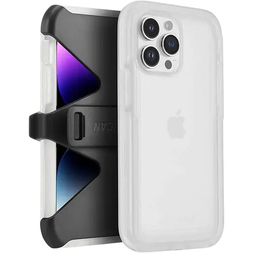 Противоударный чехол с клипсой Pelican Voyager для iPhone 12 Pro (6.1") Clear аналог OtterBox Defender