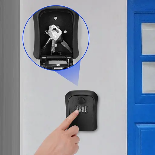 Скринька для ключів welsberg, сейф для ключів, з 4-значним цифровим кодом зовні і всередині - фото 2