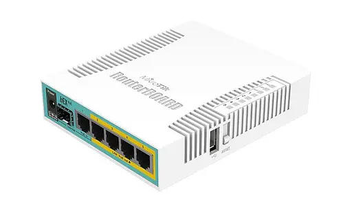 MikroTiK Маршрутизатор hEX PoE 5xGE/PoE, 1xSFP, 1xUSB, RouterOS L4 - фото 2