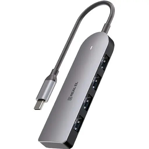 Хаб REAL-EL CQ-415 Space Grey