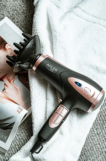 Фен для волосся Adler AD 2248 з іонізатором 2400 Вт Black - фото 9