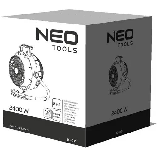 Тепловентилятор Neo Tools 2,4 кВт (90-071) цифрове регулювання - фото 6