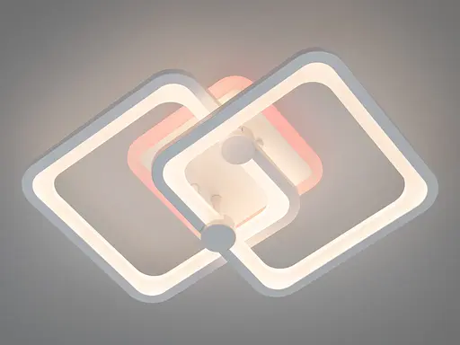 Світлодіодна люстра з смарт світильник з пультом, димером, 55W, чорна - фото 2