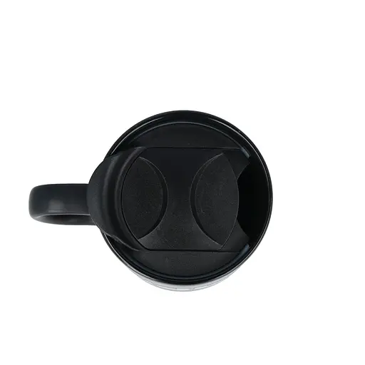 Керамічний кавовий кухоль OldBro Black Classic 400 мл з корковим дном і кришкою - фото 4