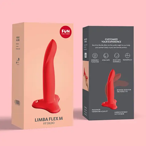 Фалоімітатор Fun Factory Limba Flex М 18 см кораловий - фото 9