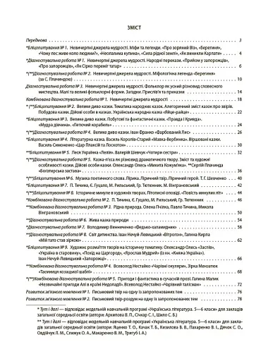 Оцінювання. Українська література. УСІ діагностувальні роботи. 5 клас - фото 2