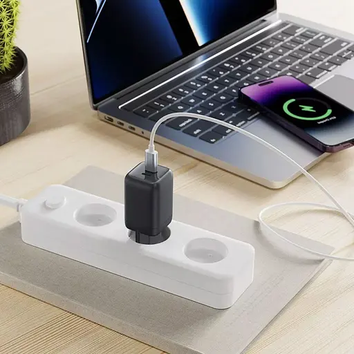 Мережевий зарядний пристрій Proove Silicone Power 40W USB-C/USB-C Black (WCSP4020001) [130267] - фото 6