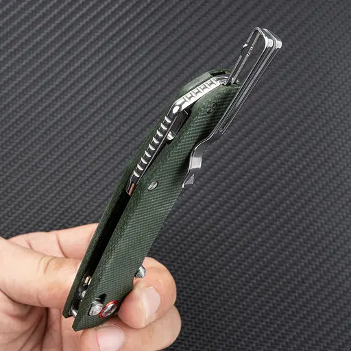 Ніж складаний SRM Asika 411L-MG, зелений - фото 8