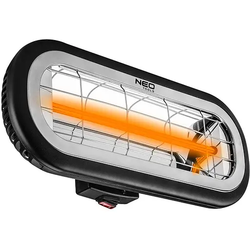 Інфрачервоний обігрівач Neo Tools 2 кВт, площа обігріву 24 кв.м., Чорний (90-032) - фото 1
