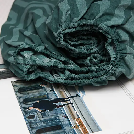 Простирадло на резинці Moon&Star Emerald Maze Бязь Gold Люкс 140х200х25 см - фото 3