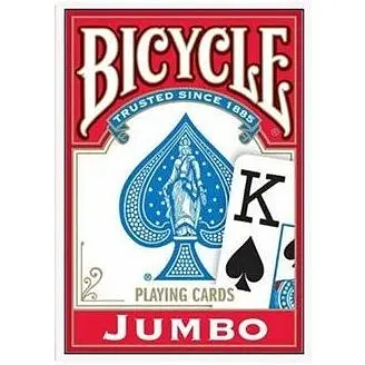 Карти гральні United States Playing Card Company Bicycle Rider Back International Jumbo Index (red) (JIR001-1)