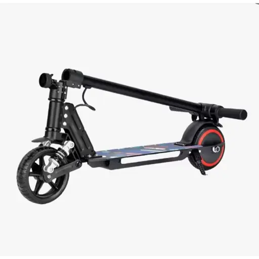Детский Электросамокат E-Scooter ES3 LED + амортизатор Черный - фото 6